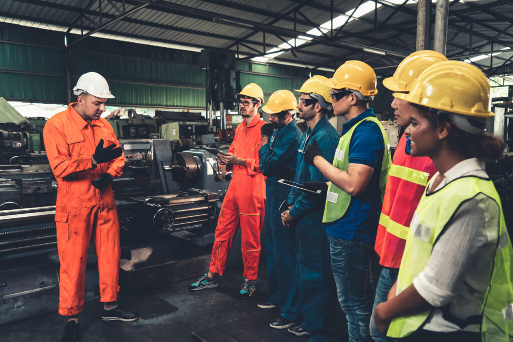 safety professionals talking to each other